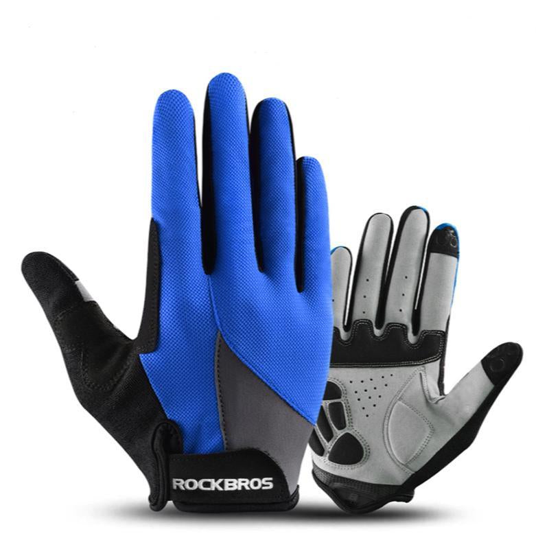 ROCKBROS Cycling Gloves for Men Women - Breathable Gel Pad Road Mountain Bike Gloves - Touch Screen Anti-Slip MTB Gloves for Cycling Workout Outdoor Sports