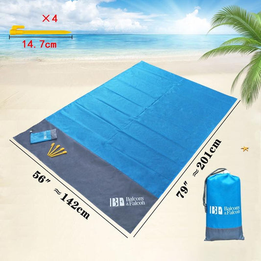 Sand Free Beach Blanket, Outdoor Waterproof Picnic Blanket, 79 X 55 Inch