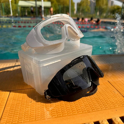 Hd Waterproof and Anti-Fog Goggles, Swimming Glasses Fashion Large Frame, Swimming Diving, Lens Scratch Resistant. New Year'S Gift, Christmas Gift!